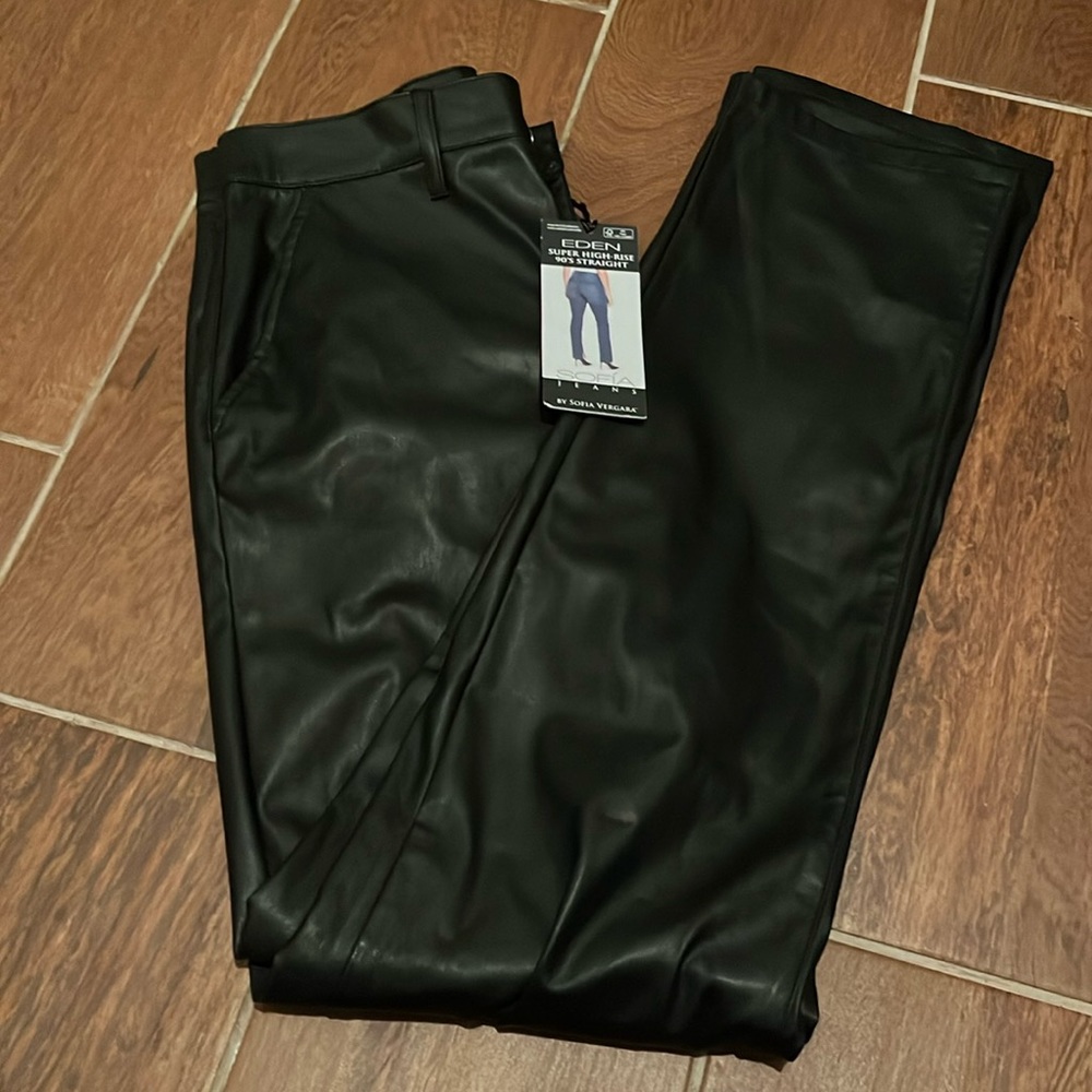 Sofia Vegara Faux Leather Pants